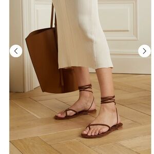 Porte & Paire suede sandals NIB